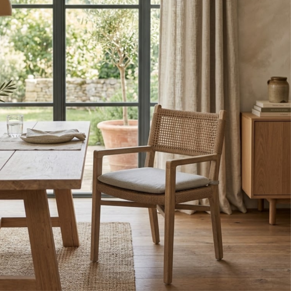 Woven Dining Arm Chair