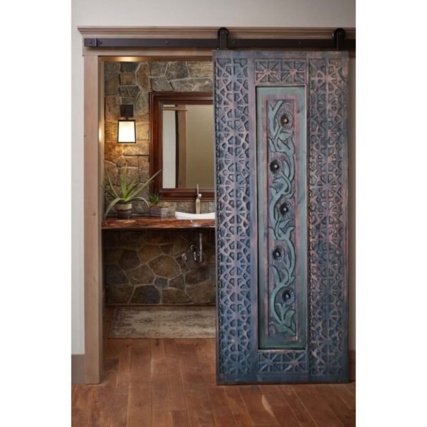 Hand Carved Rustic Door