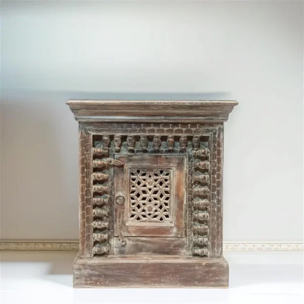 Traditional Antique Brown Nightstand