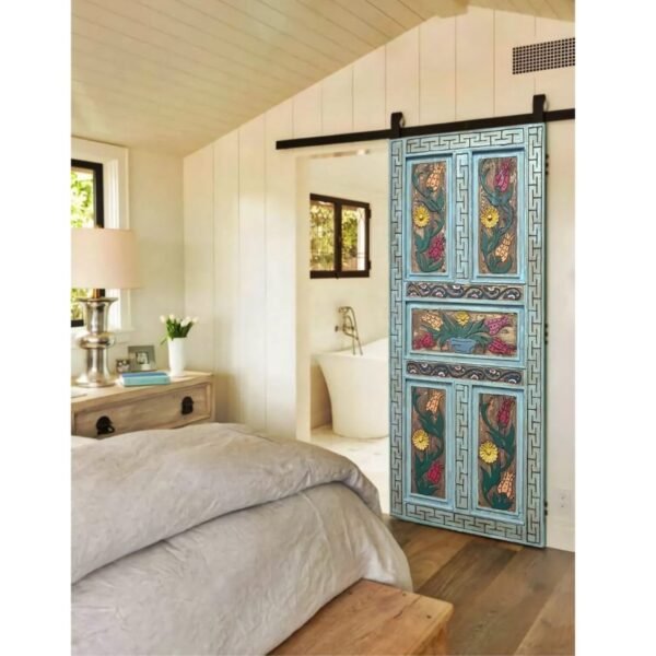 Hand Carved Multi Colour Door