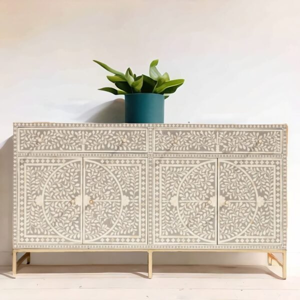 Bone Inlay Floral Design Dresser