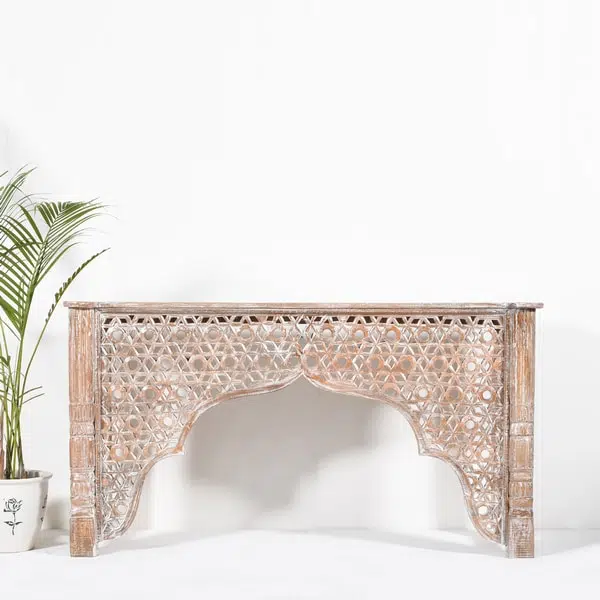 Hand Carved Console Traditional Table