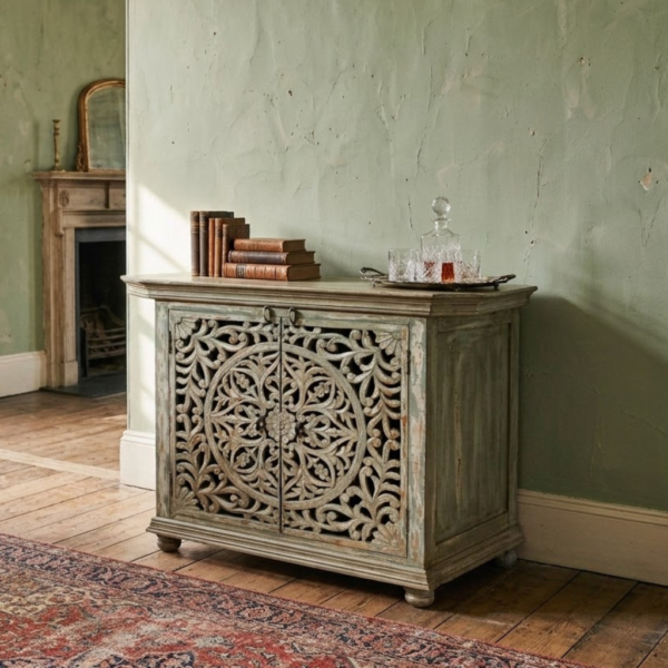 Hand Carved Indian Royal Sideboard