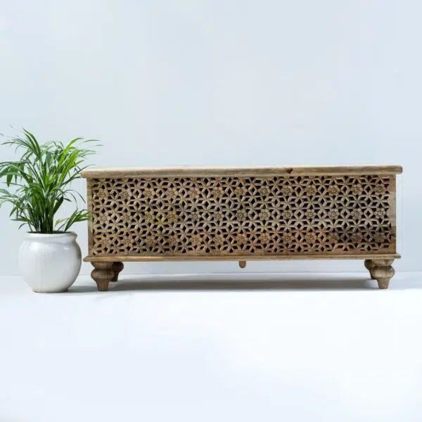 Hand Carved Pitara Chest Box Coffee Table