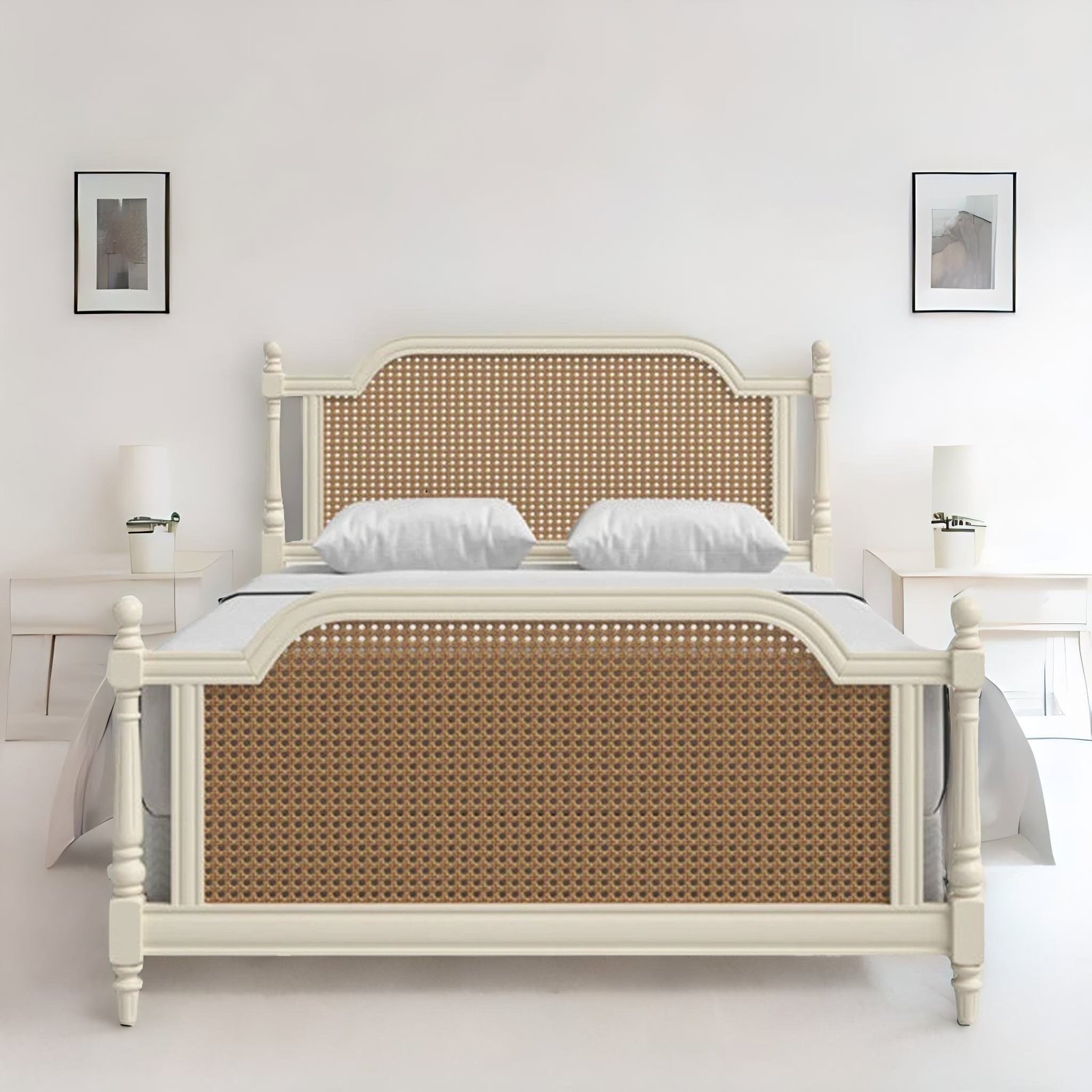 mbd171p.jpeg Cane Headboard Poster Bed