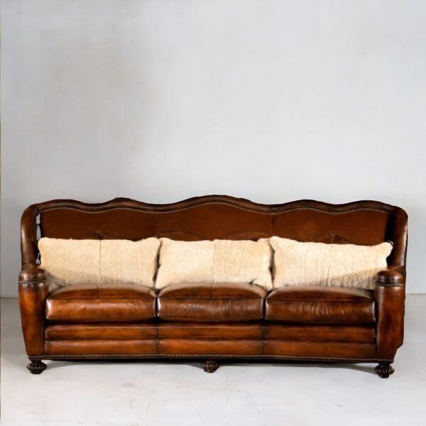 Modern Maverick Leather Sofa