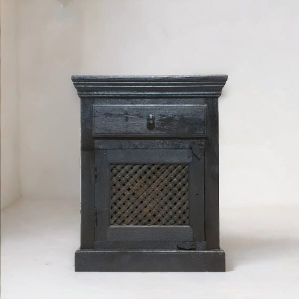 Hand Carved One Door Jodha Nightstand