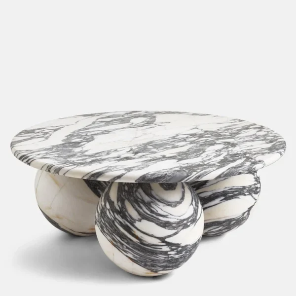 Panda Arabescato Corchia Marble Coffee Table#17