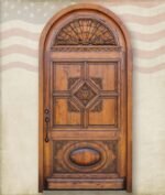 Tiger Carved Barn Door | Antique Doors | Farmhouse Sliding Barndoor | Custom Made Wooden interior Exterior Doors | Front Door | Wall Decor