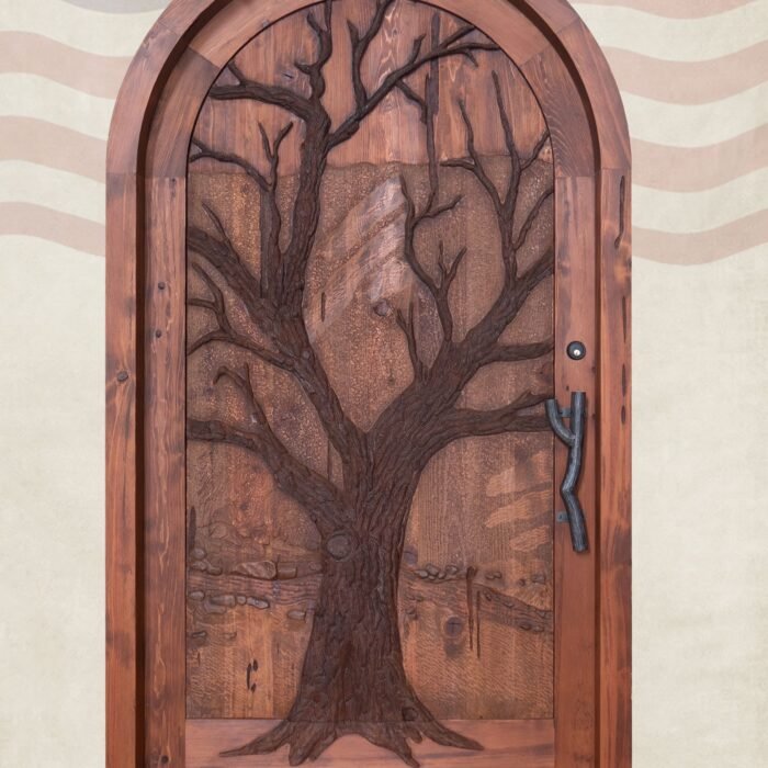 Hand Carved Tree of Life Door